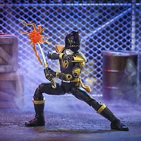 Power Rangers Lightning Collection, Dino Tonnerre Ranger Noir, figurine articulée premium de 15 cm de collection