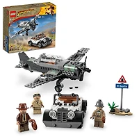 LEGO Indiana Jones Fighter Plane Chase 77012 Building Toy Set (387 Pieces)