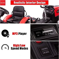 Voltz Toys Tracteur agricole avec pelle, pelleteuse et remorque