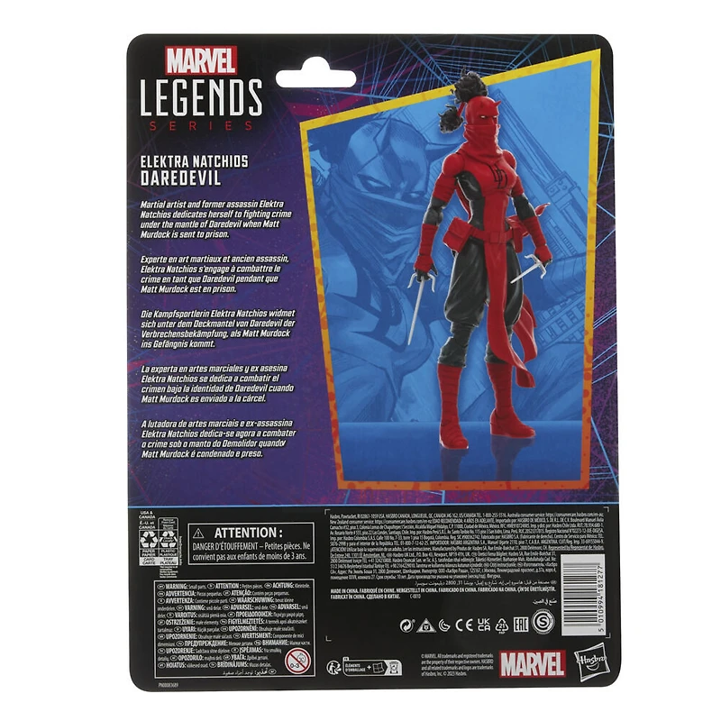 Hasbro Marvel Legends Series, Elektra Natchios Daredevil, figurine de collection de 15 cm