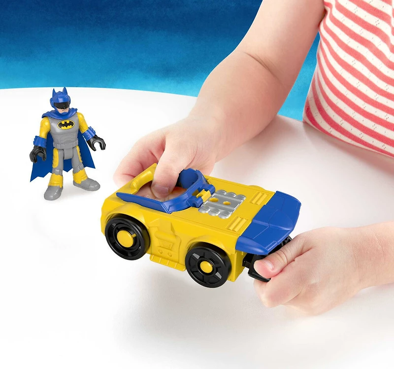 Imaginext - DC Super Friends - Slammers - Batmobile et figurine mystère