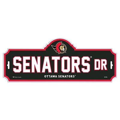 Plaque de rue des Ottawa Senators de la LNH