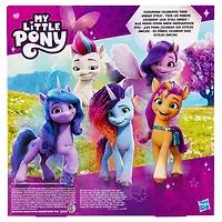 My Little Pony Poneys en fête, pack de 5 figurines de 7,5 cm pour filles et garçons, jouets de licorne - Notre exclusivité