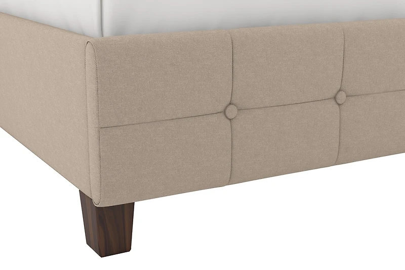 Lit rembourré Rose Jumeau Lit  de DHP- tan