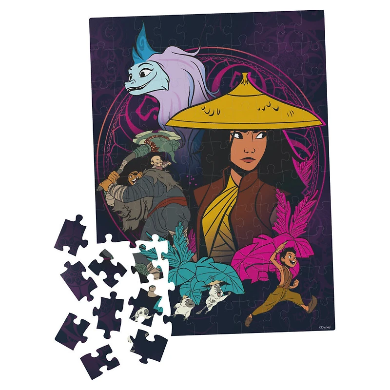 Puzzle 100 pièces Raya et le dernier dragon, pour les familles et les enfants à partir de 4 ans