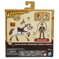 Indiana Jones Worlds of Adventure, Indiana Jones avec cheval, figurine de 6 cm, jouets Indiana Jones