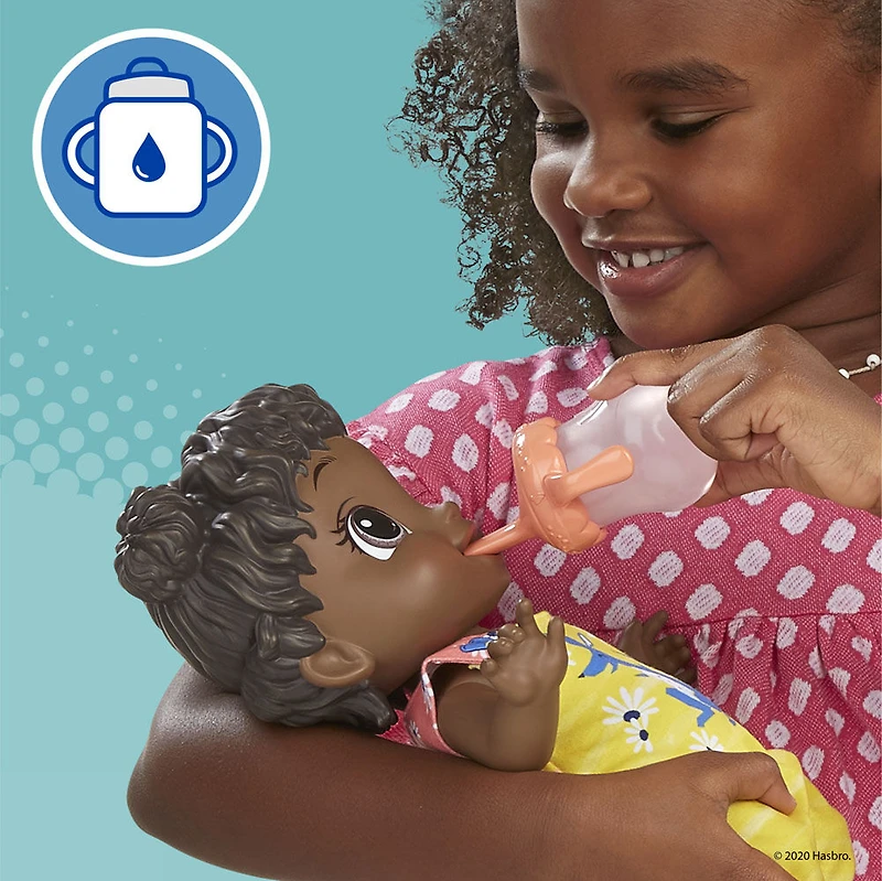 Baby Alive Baby Gotta Bounce Doll, Kangaroo Outfit, Bounces with 25+ SFX and Giggles, Drinks and Wets