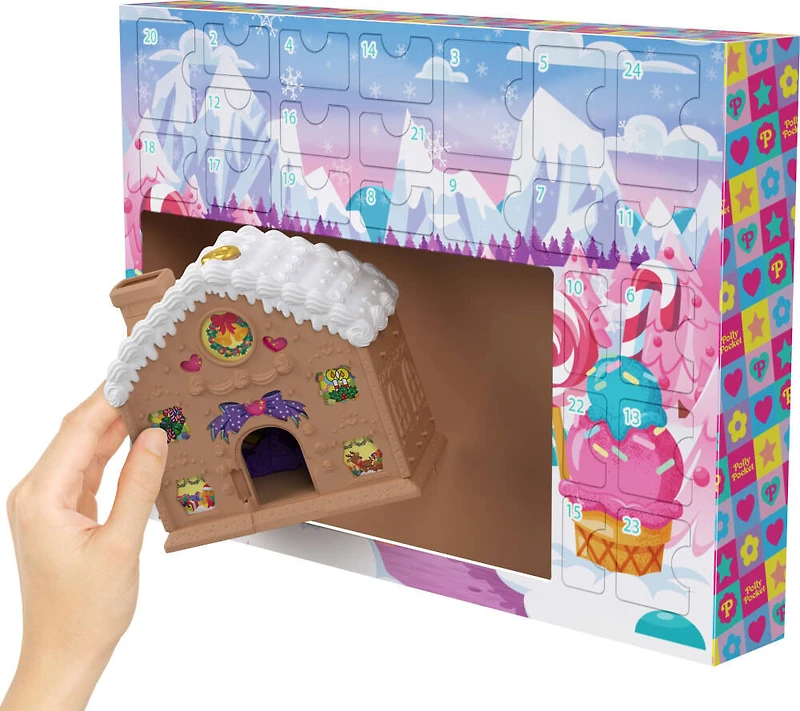 Polly Pocket-Calendrier de l'Avent Maison en pain d'épices-surprises