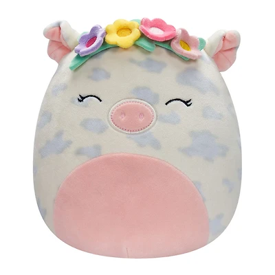 Squishmallow 7.5" - Rosie le Cochon Tacheté avec Couronne de Fleurs
