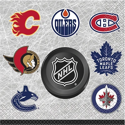 NHL Fans Serviettes de Table, 16un