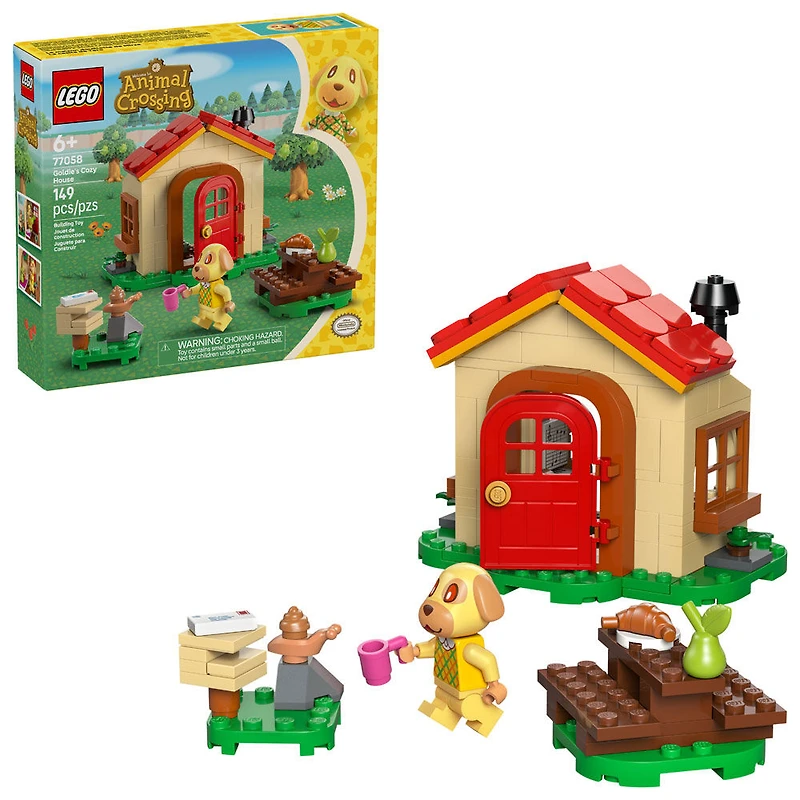 LEGO Animal Crossing La Maison Douillette de Mirza, Ensemble de Jeu de Construction, Petit Cadeau avec une Figurine 77058