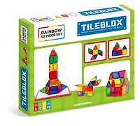 TileBlox - Coffret de construction Rainbow de 14 pièces magnétiques