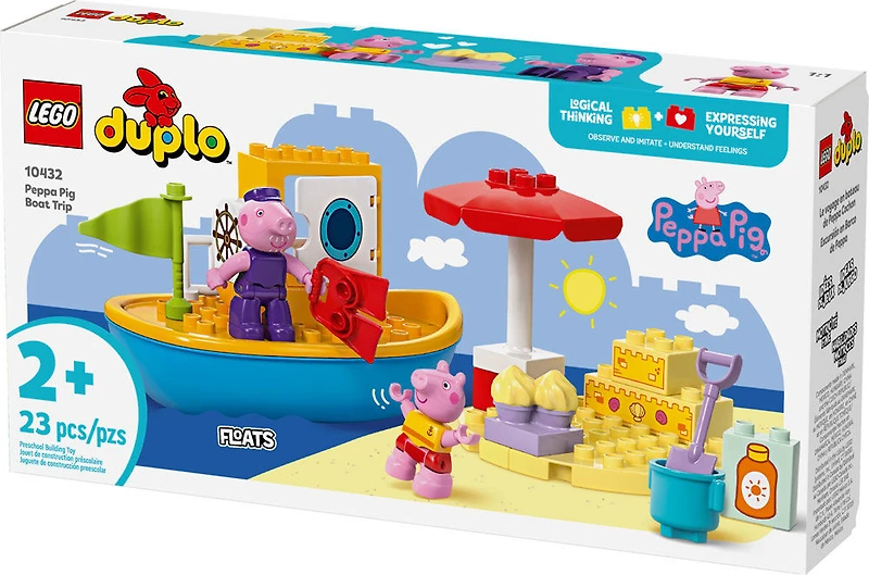 LEGO DUPLO Peppa Pig Boat Trip Toy Playset for Toddlers 10432