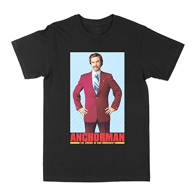 Anchorman Picture Day Black T-shirt