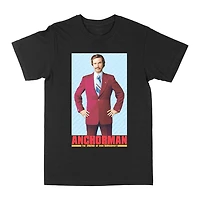 Anchorman Picture Day Black T-shirt