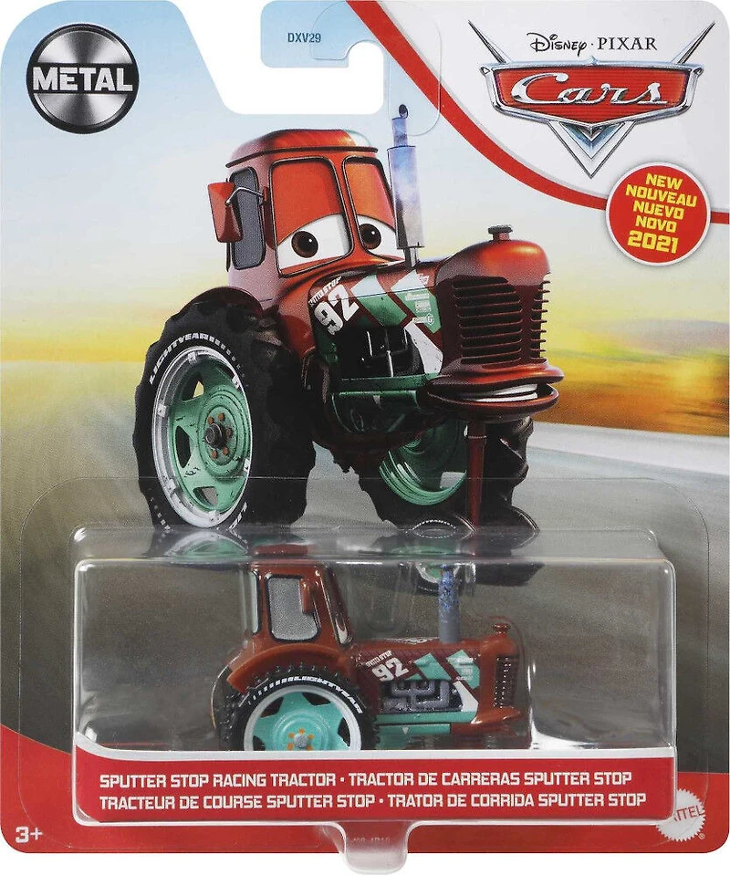 Disney Pixar - Les Bagnoles - Véhicule Tracteur de course Sputter Stop