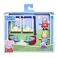 Peppa Pig Peppa's Adventures Peppa's Outside Fun, with 2 Figures and 3 Accessories