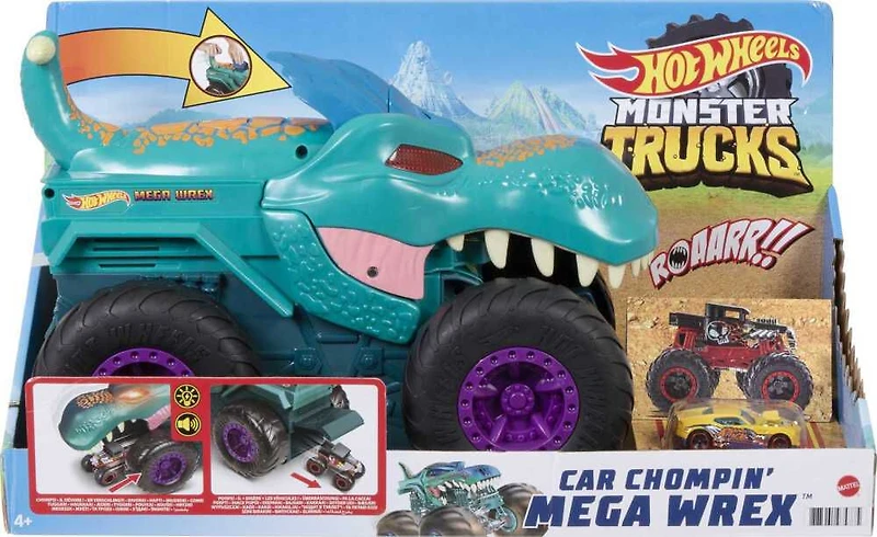 Hot Wheels - Monster Trucks - Véhicule Mega Wrex Extrême