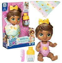 Baby Alive, poupée Sophia Sparkle L'heure du shampooing
