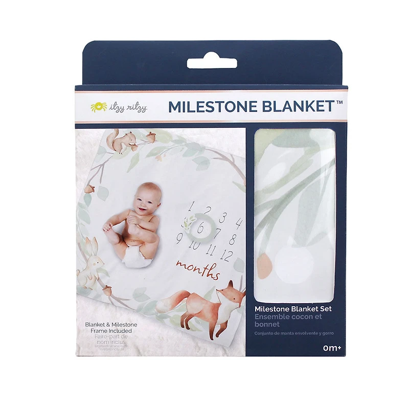 Itzy Ritzy Milestone Blanket - Neutre - Édition anglaise