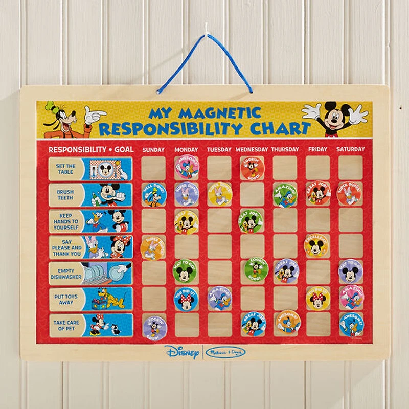 Tableau De Responsabilité Magnétique Mickey Mouse Mny