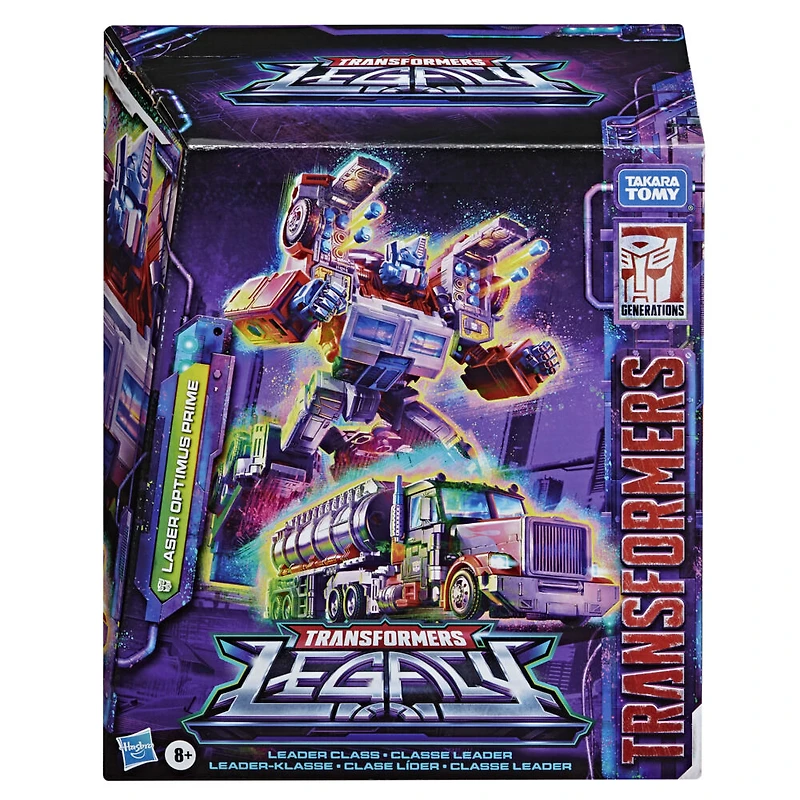 Transformers Generations Legacy Series, figurine Laser Optimus Prime classe Leader de l'univers G2