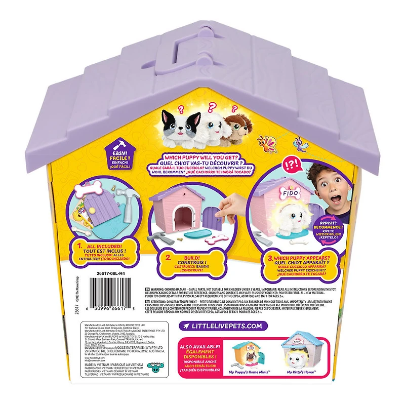 Little Live Pets My Puppy's Home Minis - Maison rose et violette