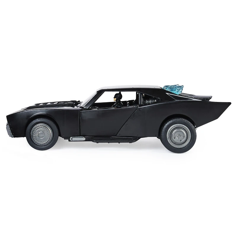 DC Comics, Batman Batmobile avec figurine Batman de 10 cm, effets sonores et lumineux, Pièce à collectionner du film Batman