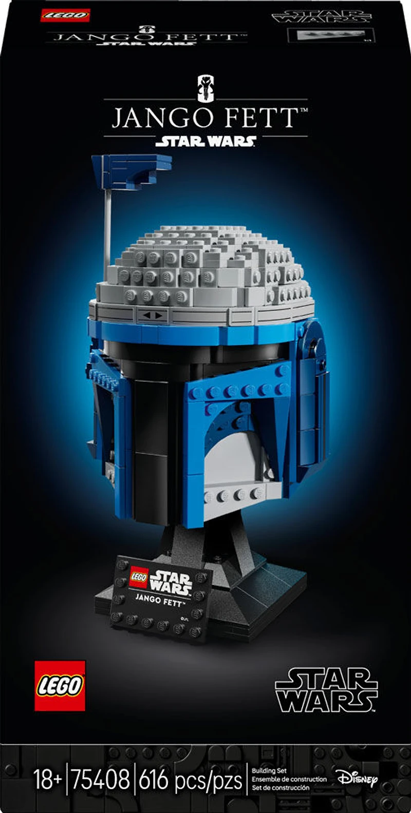 LEGO Star Wars Le casque de Jango Fett , Ensemble de modèle à construire pour adultes 75408