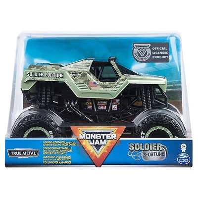 Monster Jam, Monster truck authentique Soldier Fortune en métal moulé à l'échelle 1:24