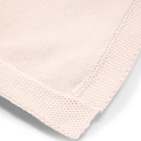 Baby Mode Signature rose Tricot Couverture avec bordure