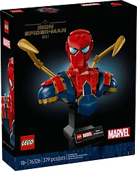 LEGO Marvel Le Buste d'Iron Spider-Man, Ensemble de Construction à Collectionner pour Adultes, Cadeau de Superhéros