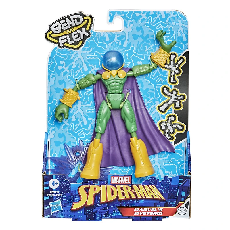 Marvel Spider-Man Bend and Flex, figurine flexible Mysterio