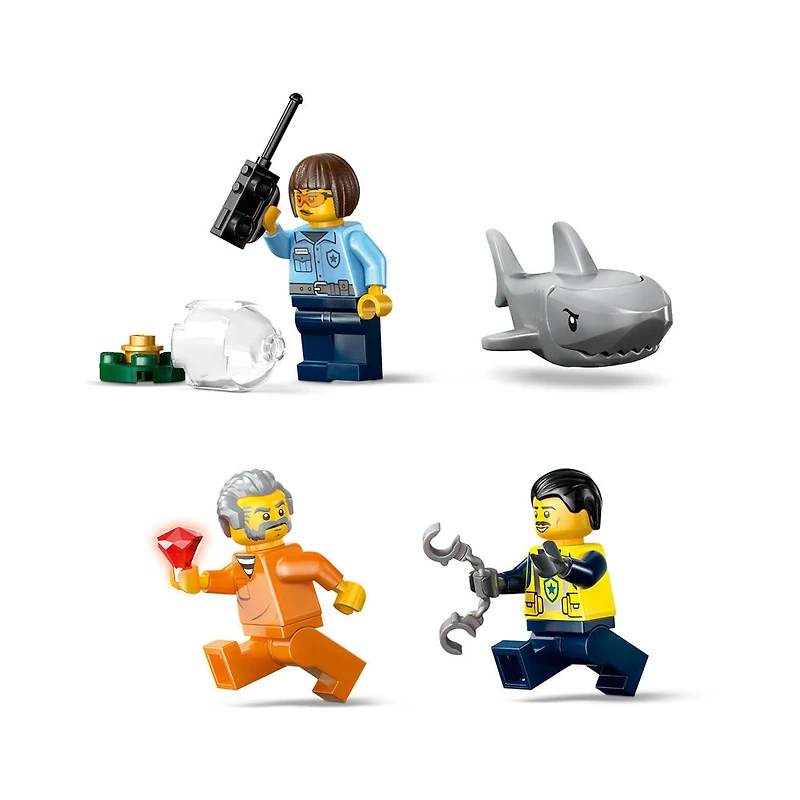 LEGO City Police Boat Chase Building & Pretend Play Toy for Kids, Boys & Girls, Ages 6+ - 60456