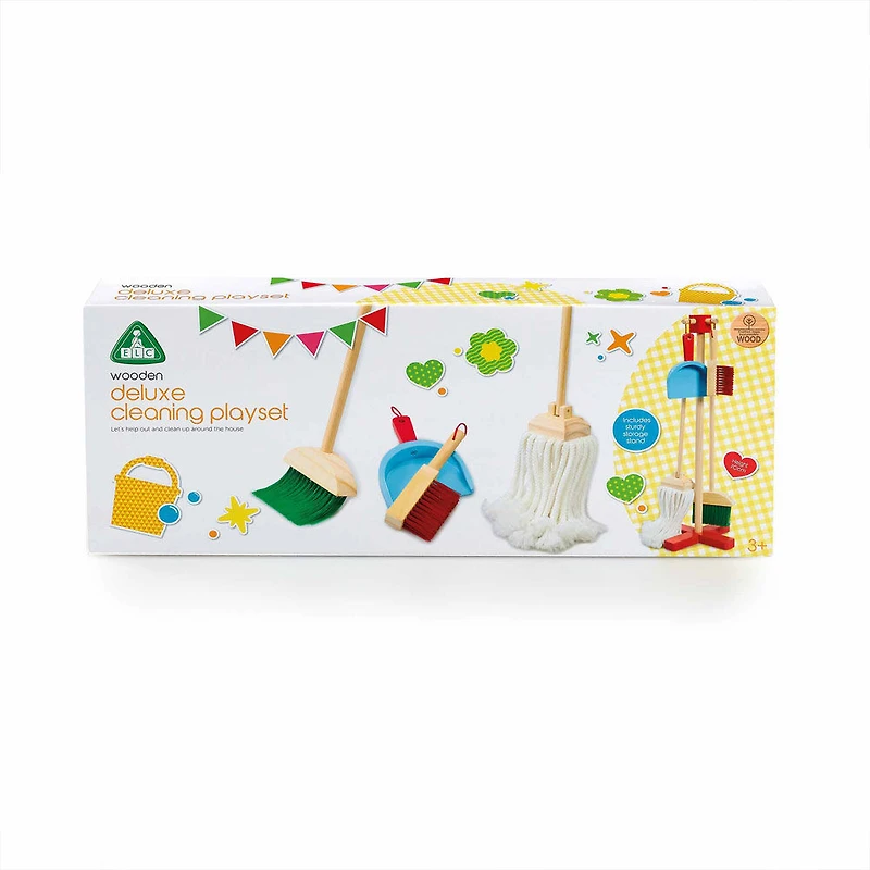 Early Learning Centre Wooden Deluxe Cleaning Playset - English Edition - R Exclusive