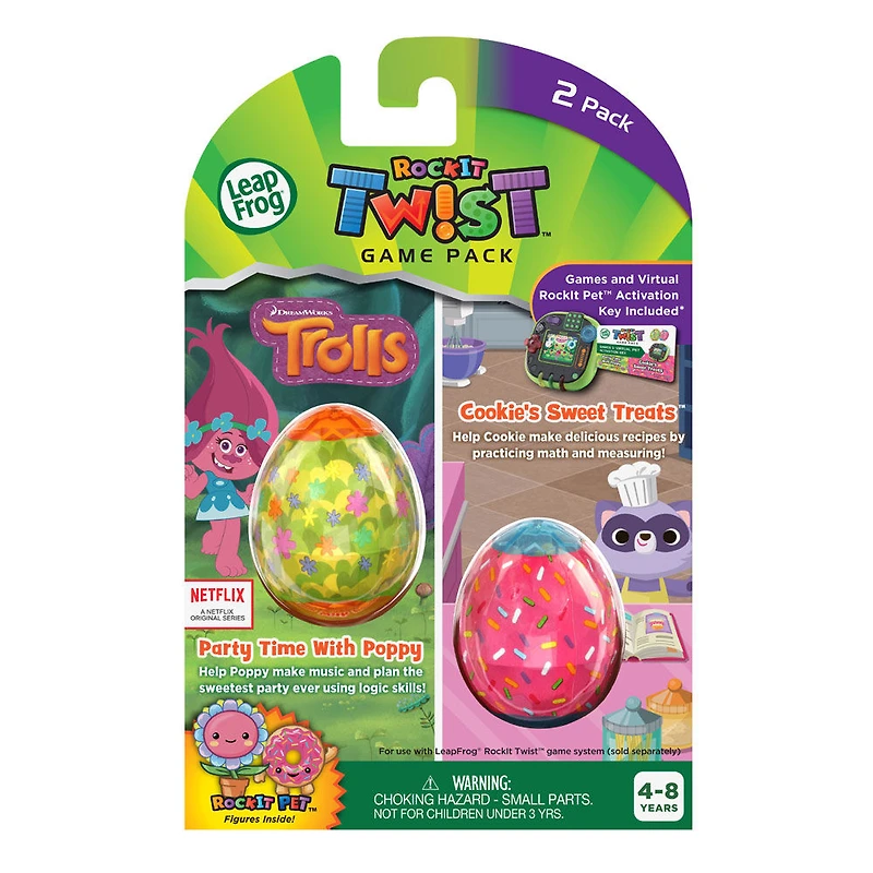 LeapFrog RockIt Twist 2 Pack: Trolls Party Time With Poppy and Cookie's Sweet Treats - English Edition