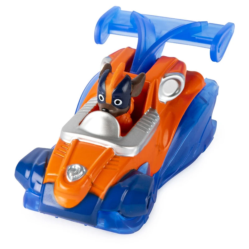 PAW Patrol, Véhicule Zuma en métal True Metal à collectionner, Série Prêt à foncer à l'échelle 1:55