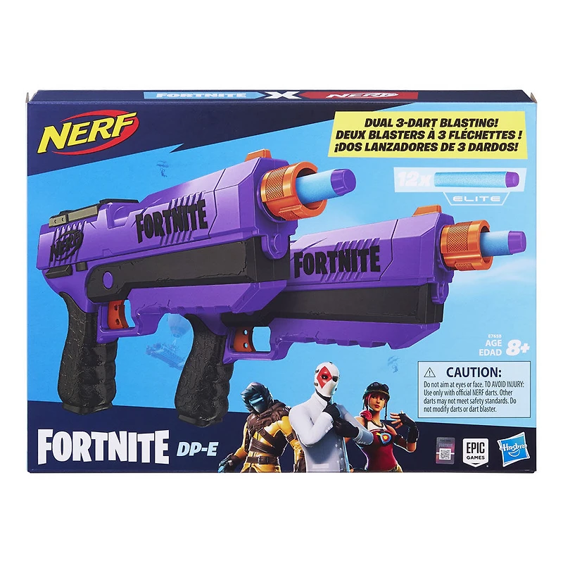 Nerf Fortnite blasters à fléchette DP-E - Notre exclusivité