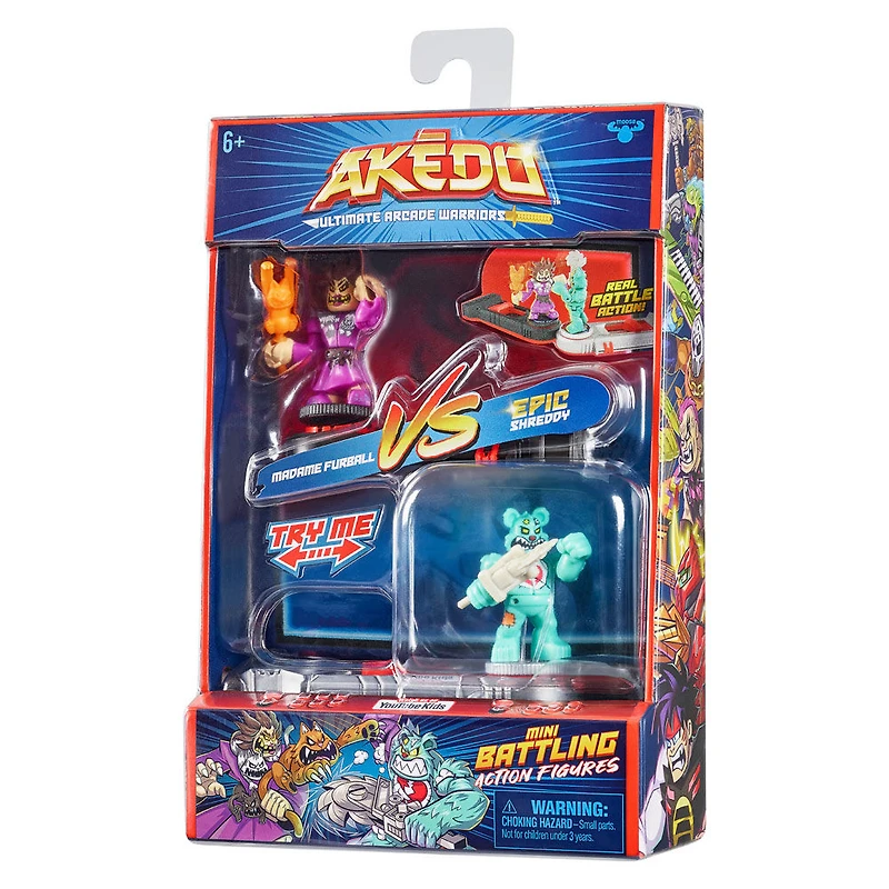 Akedo S2 Contre Pk Epic Shreddy Vs Madame Furball