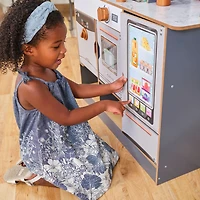 KidKraft Cuisine en bois Steam & Clean avec technologie de vapeur sécuritaire, lumières et sons
