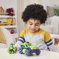 Marvel Iron Man and his Awesome Friends Iron Hulk 2-In-1 Mech Suit & Vehicle, Action Figure & Toy Vehicle