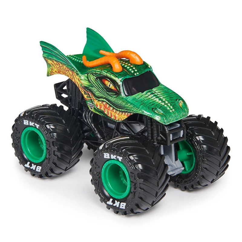Monster Jam, Monster truck Dragon officiel, véhicule en métal moulé, échelle 1:64
