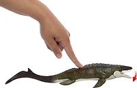 Matchbox Jurassic World Mosasaurus Rescue Action Boat Playset with Ship, Dino, Toy Car & Missiles