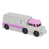 PAW Patrol, Véhicule Stella True Metal Skye en métal moulé à collectionner, Série Big Truck Pups à l'échelle 1:55