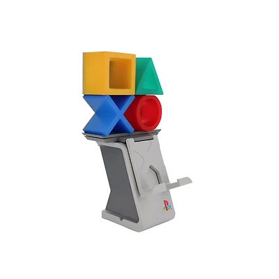 Exquisite Gaming Sony: Playstation Heritage Cable Guy Ikon éclairant, support de téléphone et d'objets avec charge