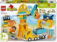 LEGO DUPLO Town 3 in 1 Construction Site and Vehicles Toys for Toddlers, Boys & Girls, Ages 3+ - 10476