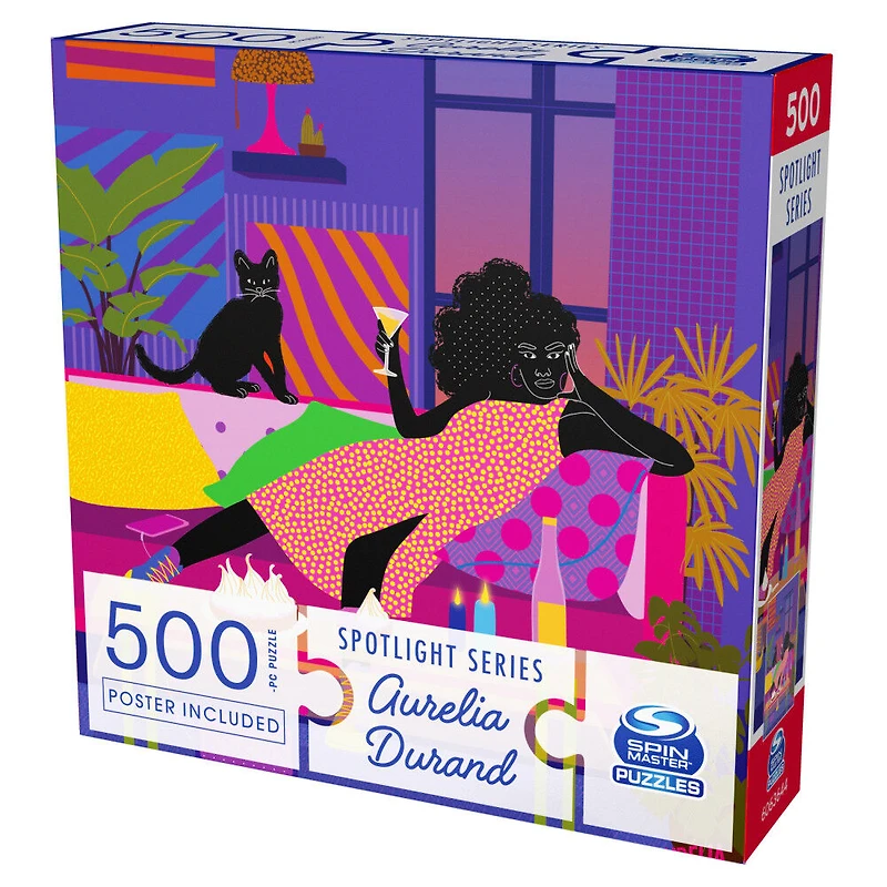 Puzzle 500 pièces, série Artist Spotlight Aurelia Durand, gâteau au citron, par Spin Master Puzzles - Édition anglaise