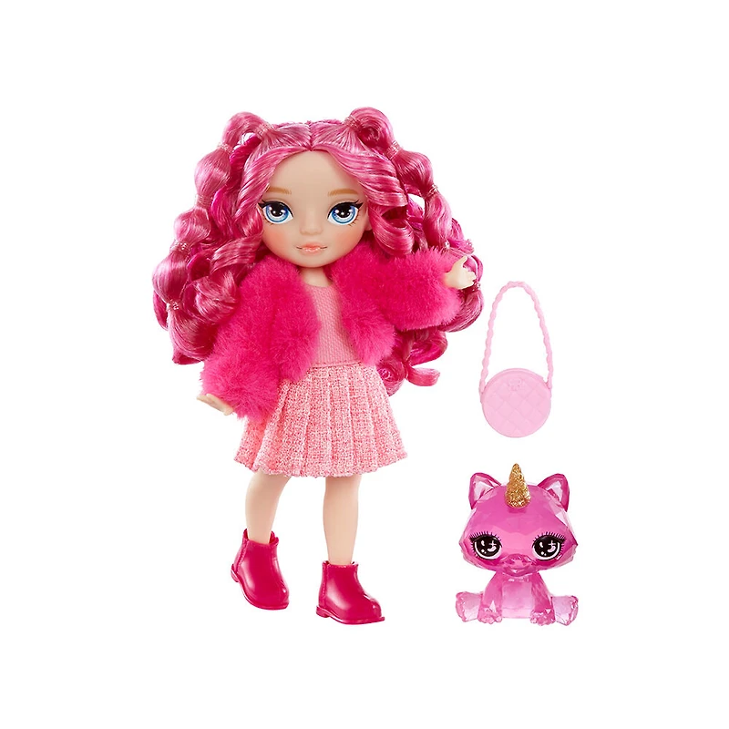 Rainbow High Littles - Magenta Monroe petite poupée rose de 5,5 po (14 cm) articulée