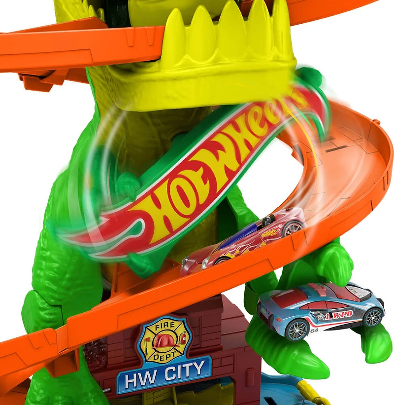 Hot Wheels Ville Échelle1:64 Coffret TRex Bataille de Feu