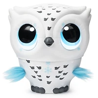 Owleez, Jouet bébé hibou volant interactif avec effets sonores et lumineux (blanc)